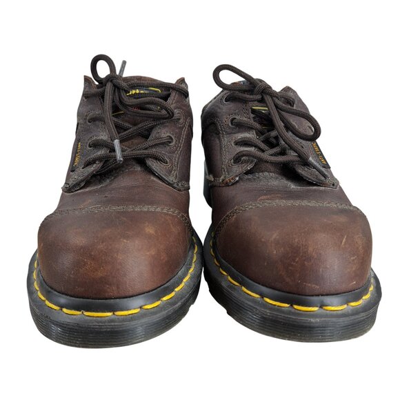 Dr Martens Brown Leather Steel Toe Safety Shoes Size UK 5 Womens 7 Mens 5 Work - Picture 2 of 13